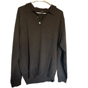 Alfani Merino Wool V Neck Sweater Academia Preppy Old money ‎ luxury Heritage